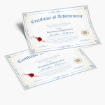 Certificate printing